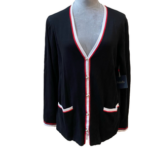 NWT Rafaella XL Cardigan with faux Pearl